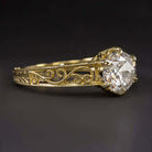 1.57c OLD EUROPEAN CUT DIAMOND ENGAGEMENT RING 18k YELLOW GOLD VINTAGE 1.5 CARAT Ivy & Rose