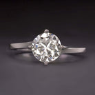 2 CARAT G-H SI NATURAL DIAMOND ENGAGEMENT RING ROUND CUT CLASSIC SOLITAIRE 2ct