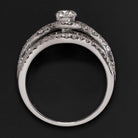 1.5ctw EXCELLENT CUT DIAMOND ENGAGEMENT RING WHITE GOLD ROUND HALO SPLIT SHANK