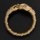 AUTHENTIC CARTIER PANTHÈRE RING 18K TRI-TONE GOLD PANTHER BYPASS REAL DESIGNER Ivy & Rose