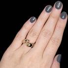 AUTHENTIC CARTIER PANTHÈRE RING 18K TRI-TONE GOLD PANTHER BYPASS REAL DESIGNER Ivy & Rose