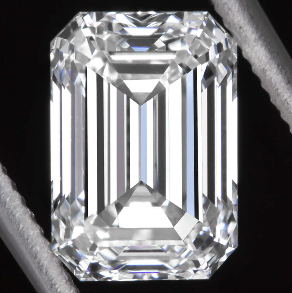 5 CARAT GIA CERTIFIED D FLAWLESS DIAMOND IDEAL EMERALD CUT NO FLUORESCENCE LOOSE