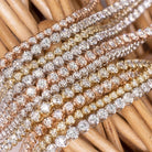 1 CARAT VERY GOOD CUT DIAMOND TENNIS BRACELET ROSE GOLD ROUND BRILLIANT CLASSIC Ivy & Rose