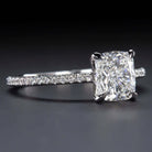 1.86ct GIA CERTIFIED H SI1 DIAMOND ENGAGEMENT RING CUSHION CUT PAVE BAND 1.75ct Ivy & Rose
