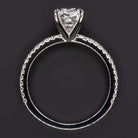 1.86ct GIA CERTIFIED H SI1 DIAMOND ENGAGEMENT RING CUSHION CUT PAVE BAND 1.75ct Ivy & Rose