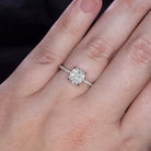 1.86ct GIA CERTIFIED H SI1 DIAMOND ENGAGEMENT RING CUSHION CUT PAVE BAND 1.75ct Ivy & Rose