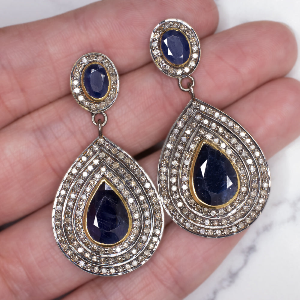 Discover 264+ navy blue drop earrings latest
