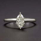 0.79ct MARQUISE DIAMOND ENGAGEMENT RING H-I SI2 NATURAL WHITE GOLD SOLITAIRE 3/4 Ivy & Rose