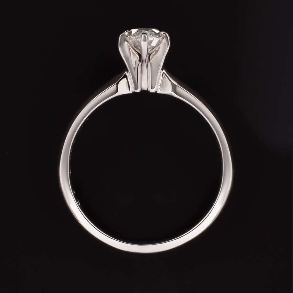 0.79ct MARQUISE DIAMOND ENGAGEMENT RING H-I SI2 NATURAL WHITE GOLD SOLITAIRE 3/4 Ivy & Rose
