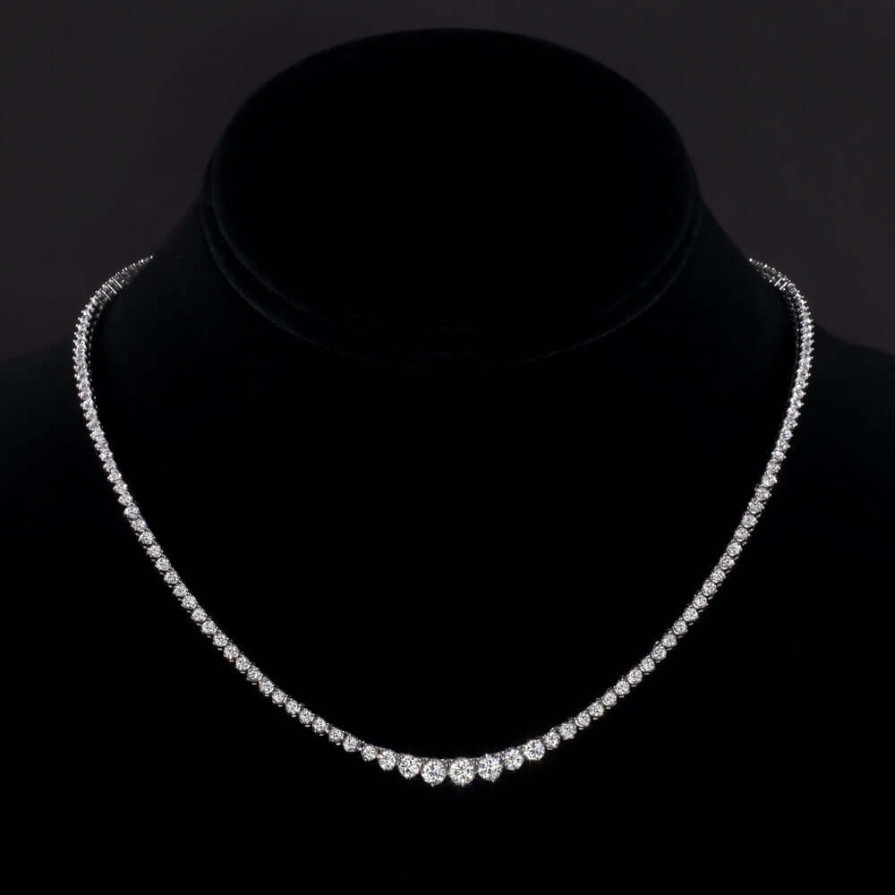 White Gold Riviera Diamond Necklace – Bailey's Fine Jewelry