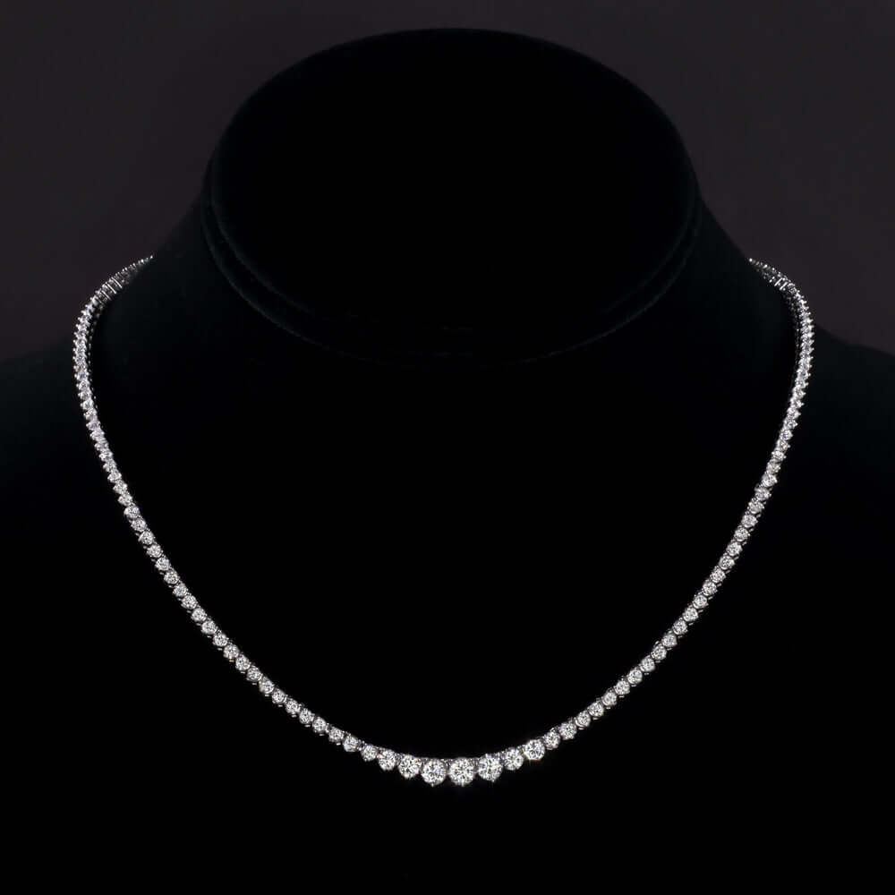 7 carat diamond tennis necklace Clearance