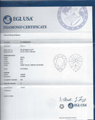 4.5 CARAT PEAR CUT DIAMOND J SI2 VINTAGE NATURAL TEARDROP SHAPE ESTATE LOOSE