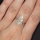 4.5 CARAT PEAR CUT DIAMOND J SI2 VINTAGE NATURAL TEARDROP SHAPE ESTATE LOOSE
