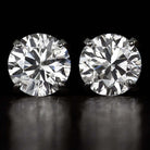 2 CARAT VERY GOOD CUT NATURAL DIAMOND STUD EARRINGS ROUND BRILLIANT PAIR 2ct RBC