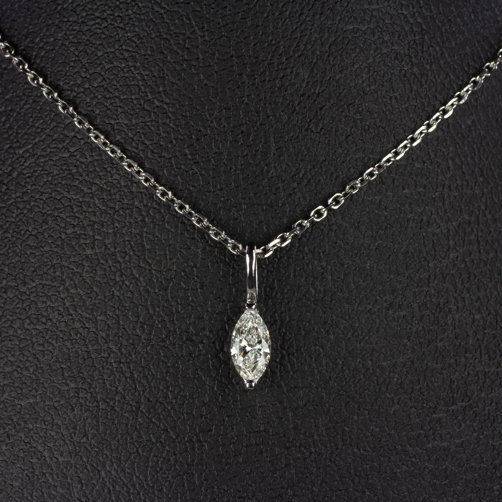 Tiffany & Co. Platinum Solitaire .12ct Diamond Pendant Necklace | eBay
