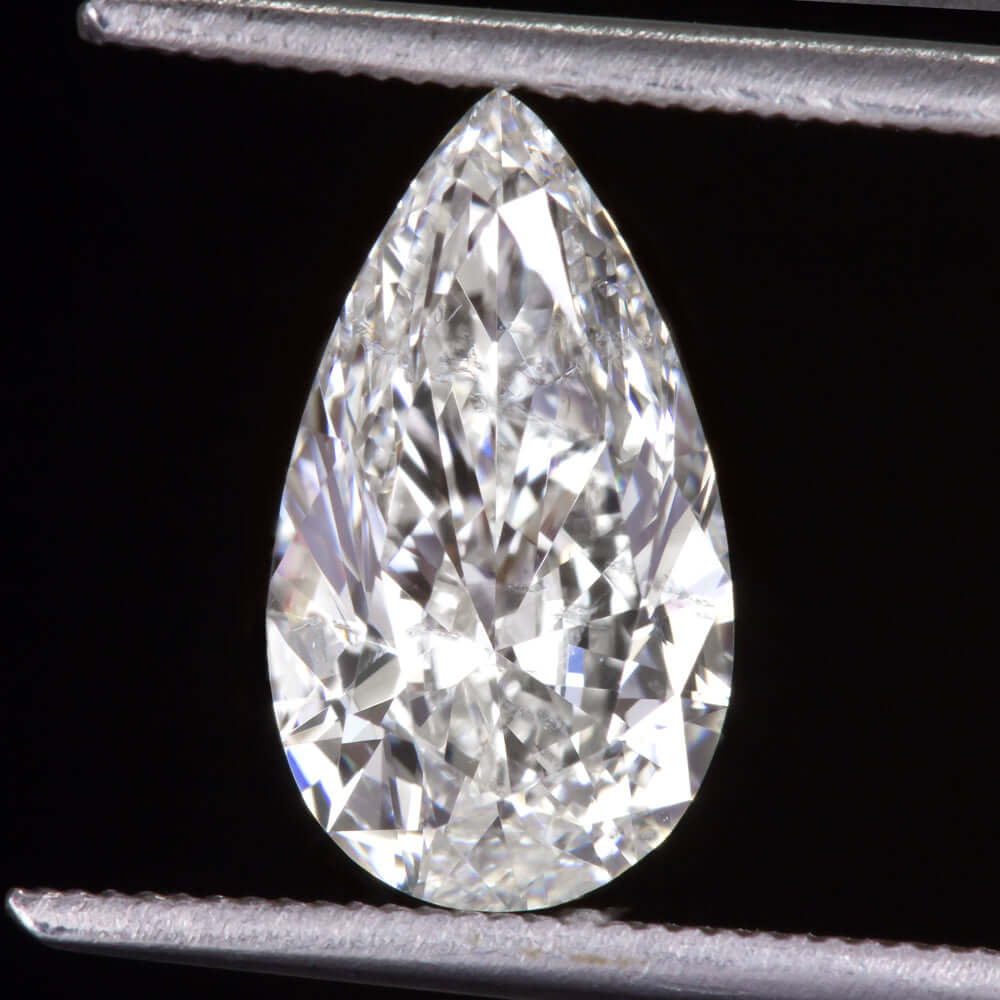 1 CARAT GIA CERTIFIED G SI2 PEAR CUT DIAMOND NATURAL LOOSE TEARDROP SHAPE 1ct