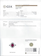 2.3ct GIA CERTIFIED NO HEAT RUBY DIAMOND PLATINUM COCKTAIL RING HALO BALLERINA