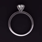 1 CARAT NATURAL DIAMOND SOLITAIRE RING BLACK GOLD ROUND BRILLIANT CUT ENGAGEMENT Ivy & Rose