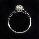 1 CARAT OLD EUROPEAN CUT DIAMOND ENGAGEMENT RING PLATINUM SOLITAIRE VINTAGE 1ct
