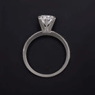 1.78ct EXCELLENT CUT DIAMOND ENGAGEMENT RING PLATINUM ROUND BRILLIANT PAVE BAND