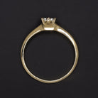 VINTAGE GIA CERTIFIED VS2 DIAMOND ENGAGEMENT RING ROUND YELLOW GOLD SOLITAIRE