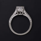 1.5ct GIA CERTIFIED G VS1 DIAMOND ENGAGEMENT RING 18k WHITE GOLD PRINCESS CUT