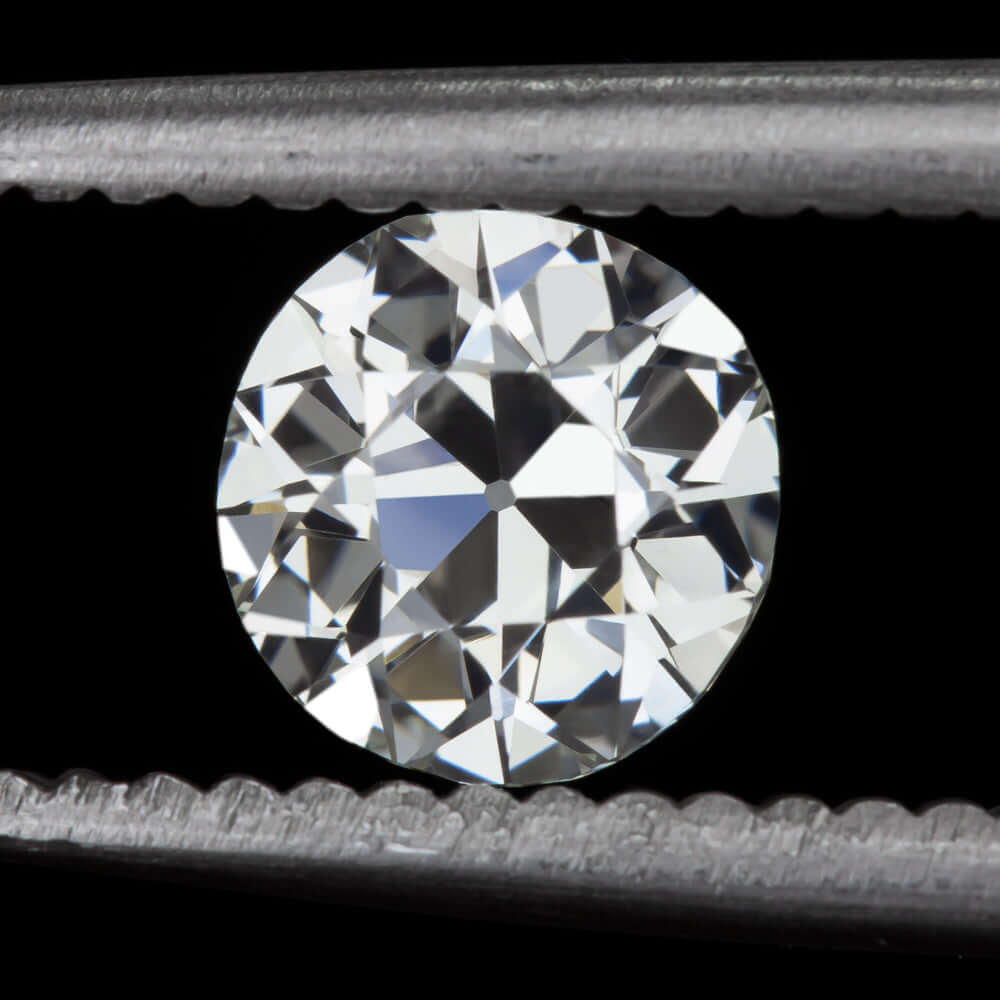 CERTIFIED H VS1 .70ct OLD EUROPEAN CUT DIAMOND VINTAGE ANTIQUE NATURAL 3/4 CARAT