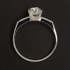 1 CARAT VINTAGE OLD MINE CUT DIAMOND 18K ENGAGEMENT RING WHITE GOLD ANTIQUE 1ct