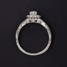 0.80ct DIAMOND ENGAGEMENT RING TWIST SHANK INFINITI ROUND BRILLIANT CUT NATURAL
