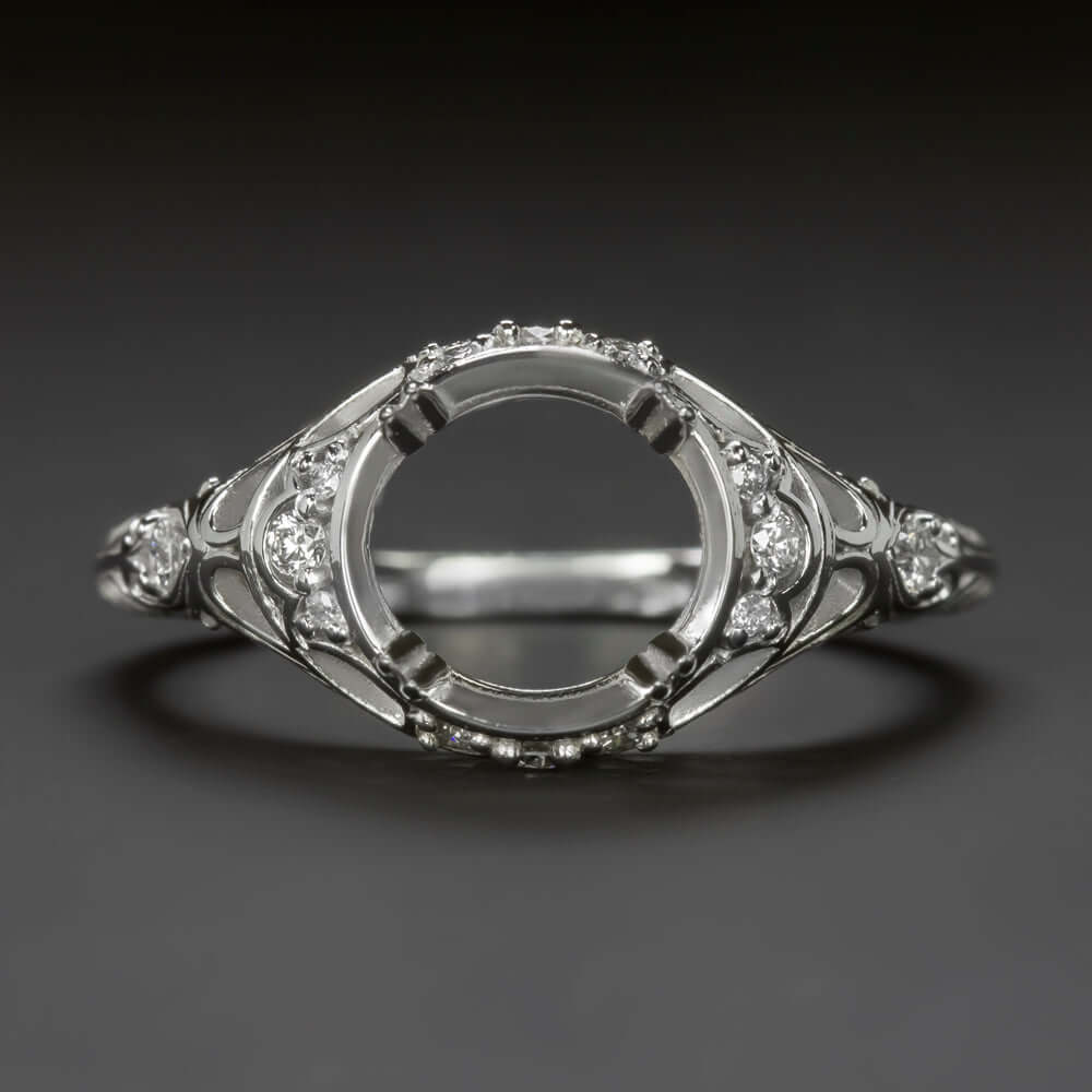Milgrain Diamond Engagement Ring Filigree Anniversary Ring Milgrain Grown Diamond  Engagement Ring - Etsy