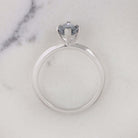 BLUE SPINEL SOLITAIRE RING WHITE GOLD MARQUISE CUT NATURAL COCKTAIL ENGAGEMENT Ivy & Rose