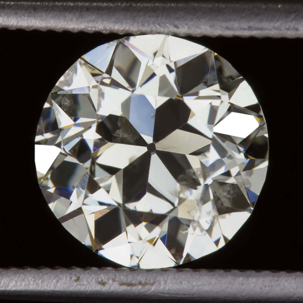 1.66ct CERTIFIED J SI OLD EUROPEAN CUT DIAMOND VINTAGE ANTIQUE NATURAL LOOSE OEC