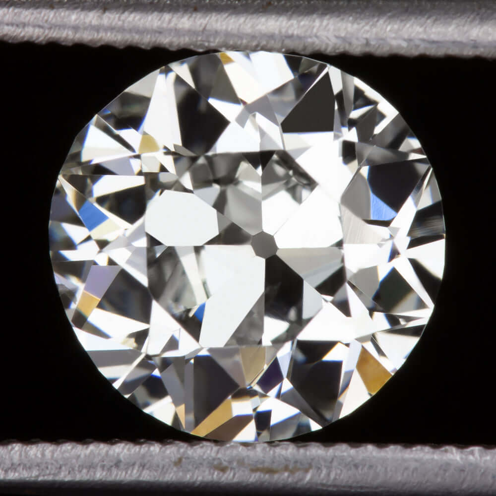 1.5 CARAT 7.5mm CERTIFIED H SI1 VINTAGE DIAMOND OLD EUROPEAN CUT ANTIQUE LOOSE