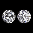 VERY GOOD CUT G-H SI1-SI2 DIAMOND STUD EARRINGS ROUND BRILLIANT PAIR 1/2 CARAT