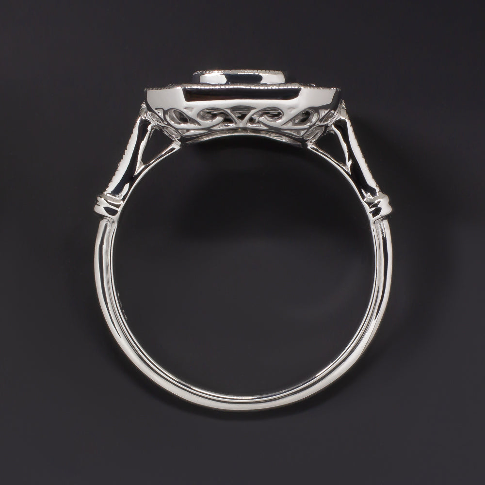 Square Halo Diamond Engagement Ring Setting | Marquis Jewelers