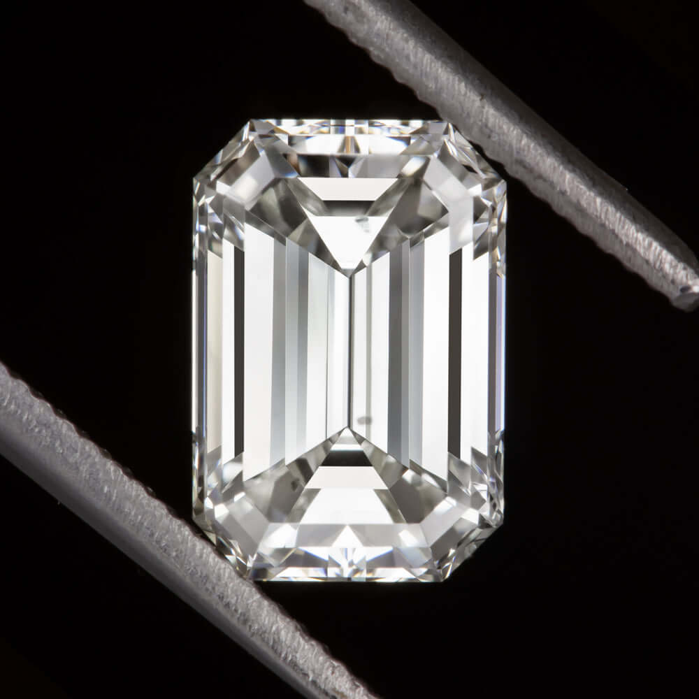 0.90ct GIA CERTIFIED G SI1 EMERALD CUT DIAMOND NATURAL LOOSE STEP ENGAGEMENT 1ct