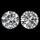 1.87ct 6.3mm VERY GOOD CUT NATURAL DIAMOND STUD EARRINGS ROUND PAIR 2 CARAT 2ct
