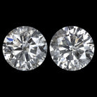 3.08ct VERY GOOD CUT NATURAL DIAMOND STUD EARRING ROUND BRILLIANT 3 CARAT PAIR