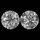 3.08c NATURAL DIAMOND STUD EARRINGS PAIR ROUND BRILLIANT CUT EARTH MINED 3 CARAT Ivy & Rose