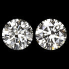 2.09ct VERY GOOD CUT DIAMOND STUD EARRINGS NATURAL ROUND BRILLIANT MATCHING PAIR