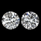 2 CARAT F-G VERY GOOD CUT NATURAL DIAMOND STUD EARRINGS ROUND BRILLIANT PAIR 2ct