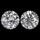 3.12ct VERY GOOD CUT NATURAL DIAMOND STUD EARRING ROUND BRILLIANT 3 CARAT PAIR