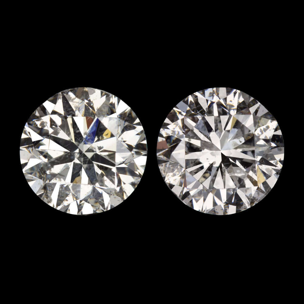 1.5ct VERY GOOD CUT DIAMOND STUD EARRINGS NATURAL ROUND BRILLIANT MATCHING PAIR