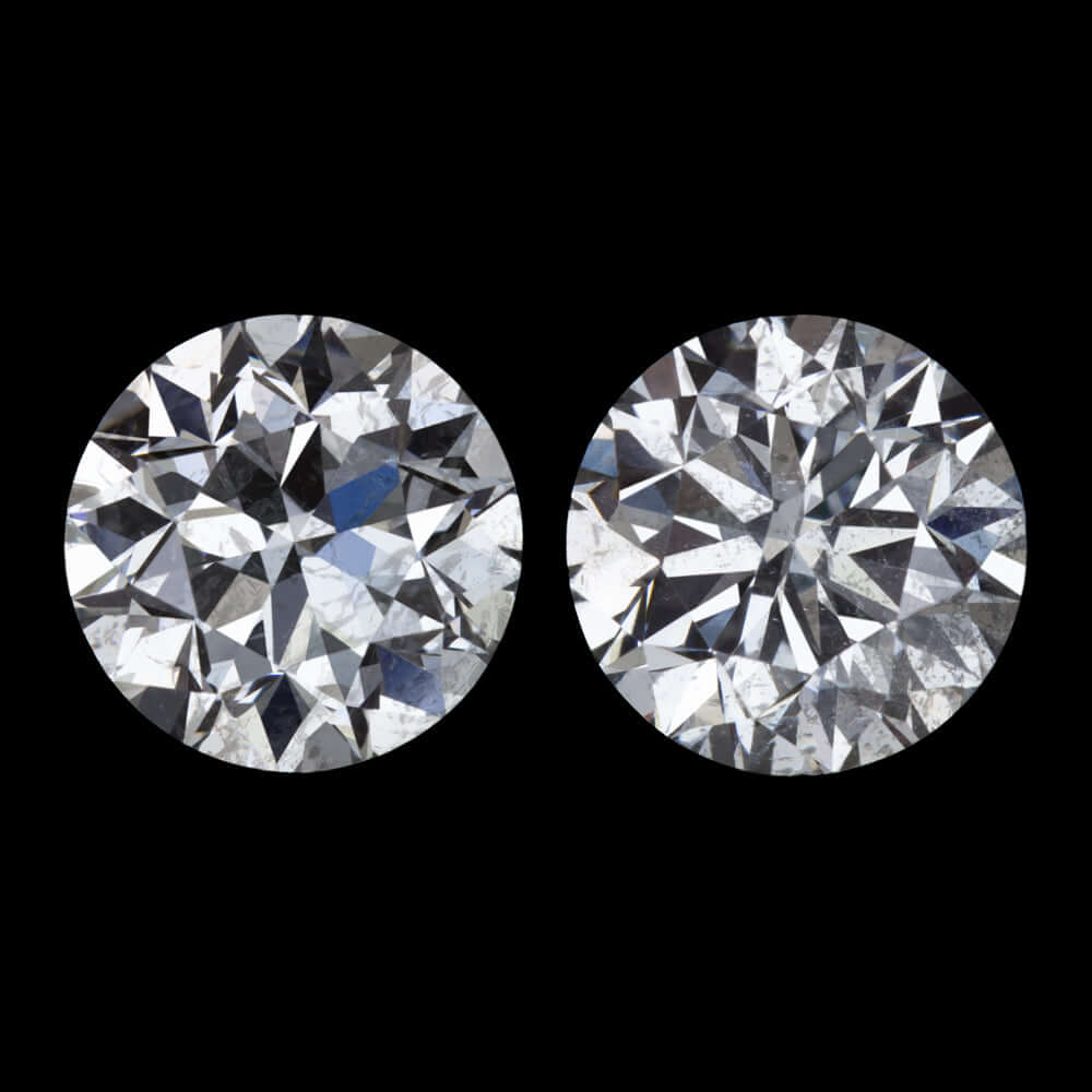 1.40ct E-F NATURAL DIAMOND STUD EARRINGS ROUND BRILLIANT CUT MATCHING PAIR 1.5ct