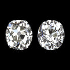 1.34ct I VS2-SI1 OLD MINE DIAMOND STUD EARRINGS ANTIQUE VINTAGE MATCHING PAIR