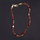 7.5 CARAT GARNET TENNIS BRACELET 14k YELLOW GOLD RED NATURAL CLASSIC ROUND CUT Ivy & Rose