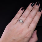 OLD EUROPEAN CUT DIAMOND RING 0.55ct ART DECO VINTAGE WHITE GOLD ENGAGEMENT MENS