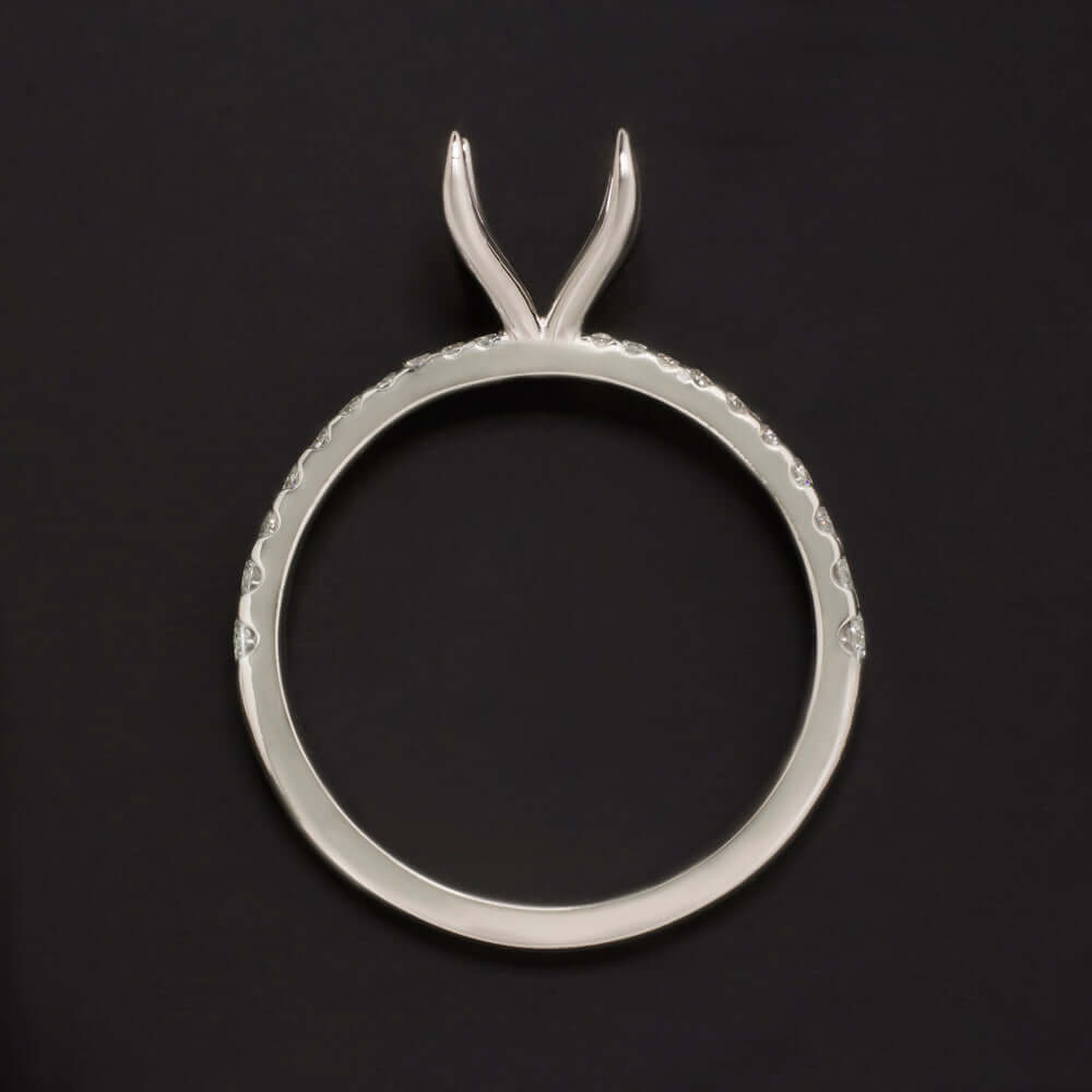 18K 0.380 ct Diamond Ring | LDR3X1.5C - Turkish Jewellery