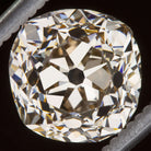 3.65ct OLD MINE CUT DIAMOND FANCY CHAMPAGNE COGNAC VINTAGE ANTIQUE CUSHION 3.5ct