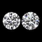 1.41ct GIA CERTIFIED D-E SI2 DIAMOND STUD EARRINGS 3x EXCELLENT ROUND CUT PAIR